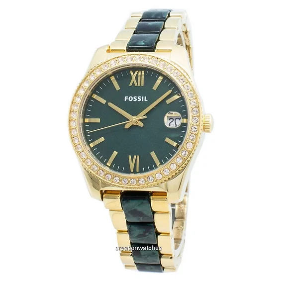 Fossil Scarlette Mini ES4676 Diamond Accents Quartz Women's Watch