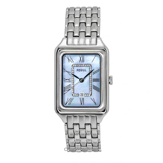 Fossil Raquel Stainless Steel Mother Of Pearl Dial Quartz ES5402 Women's Watch