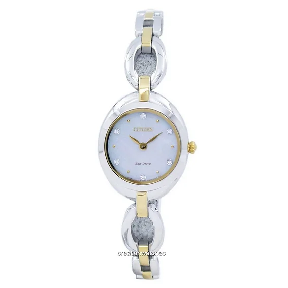 Citizen Eco-Drive Silhouette Diamond Accent Watch Citizen Eco-drive Silhouette Diamond Ladies Watch - Solar  main image 3