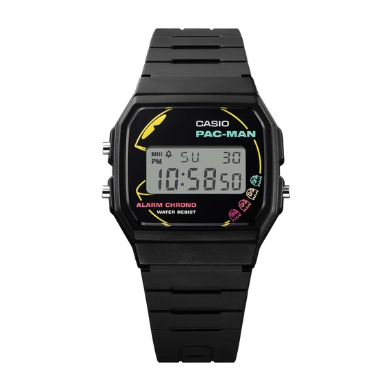 Casio Standard Digital PAC-MAN Collaboration Bio-Based Resin Strap Quartz F-91WPC-1A Unisex Watch