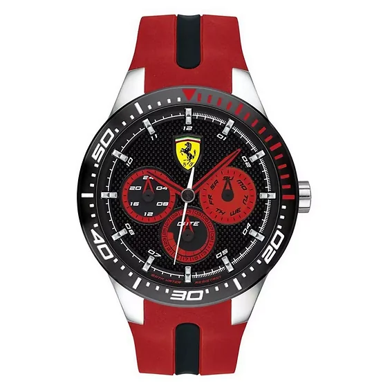 Ferrari Scuderia Redrev T Silicon Band Quartz 0830586 Men's Watch