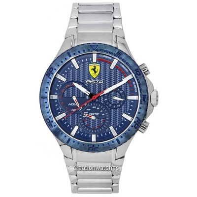 Scuderia Ferrari Pista Dual Track Multifunction Dial Quartz 0830855 Men's Watch