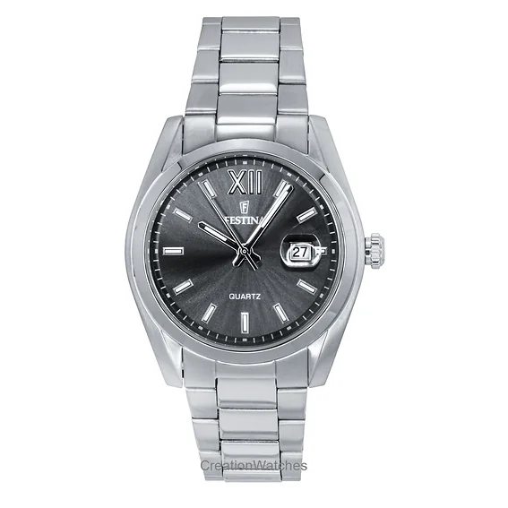 Festina Classic Stainless Steel Grey Dial Quartz F20707-3 Men's Watch