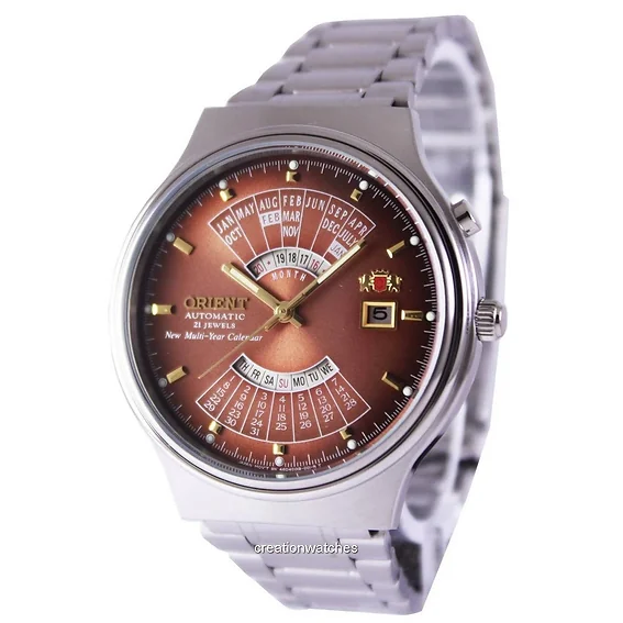 Orient Automatic 21 Jewels Multi Year Calendar FEU00002PW Men's Watch