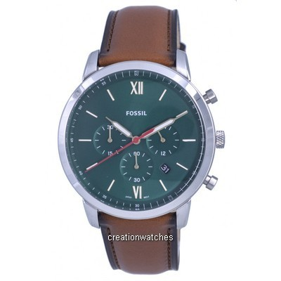 Fossil Neutra Chronograph Leather Green Dial Quartz FS5735 Men's Watch