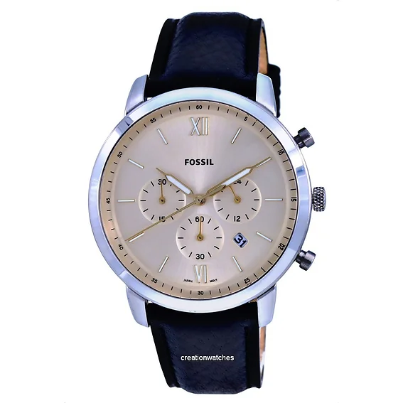 Fossil Neutra Chronograph Leather Cream Dial Quartz FS5885 Men's Watch