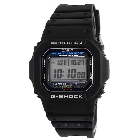 Alça de resina digital Casio G-Shock Origin G-5600UE-1 G5600UE-1 200M relógio masculino