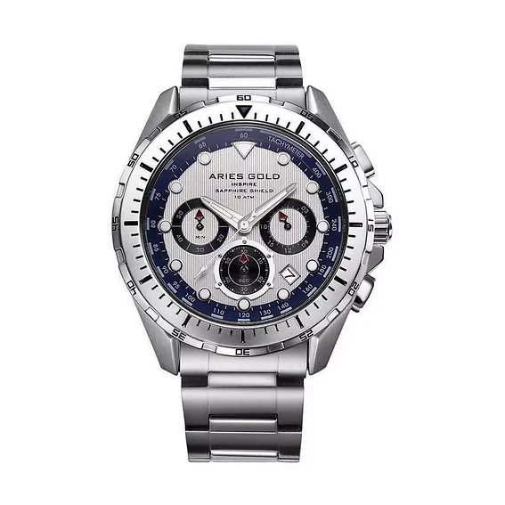 Aries Gold Inspire Atlantic Chronograph Quartz G 7002 S-S Men's Watch