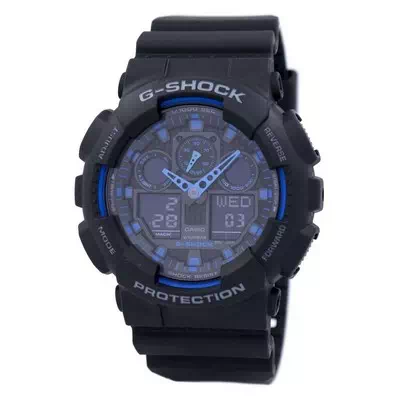 Casio G-Shock World Time Alarm GA-100-1A2 Reloj para hombre GA-100