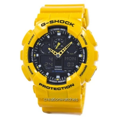 Casio G-Shock GA-100A-9ADR GA100A-9ADR Reloj de alarma con indicador de velocidad para hombre