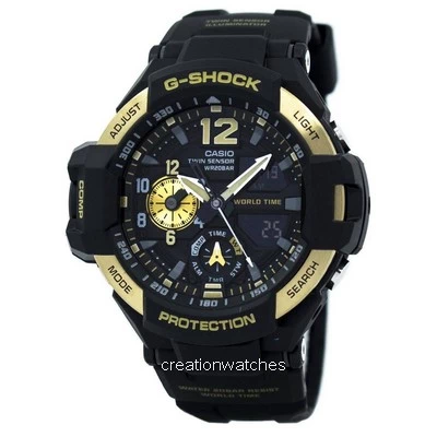 Casio G-Shock GRAVITYMASTER Twin Sensor World Time GA-1100-9G GA1100-9G Men's Watch