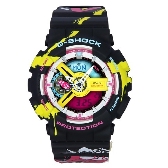 卡西欧 G-Shock 英雄联盟协作型号模拟数字石英 GA-110LL-1A 200M 男士手表