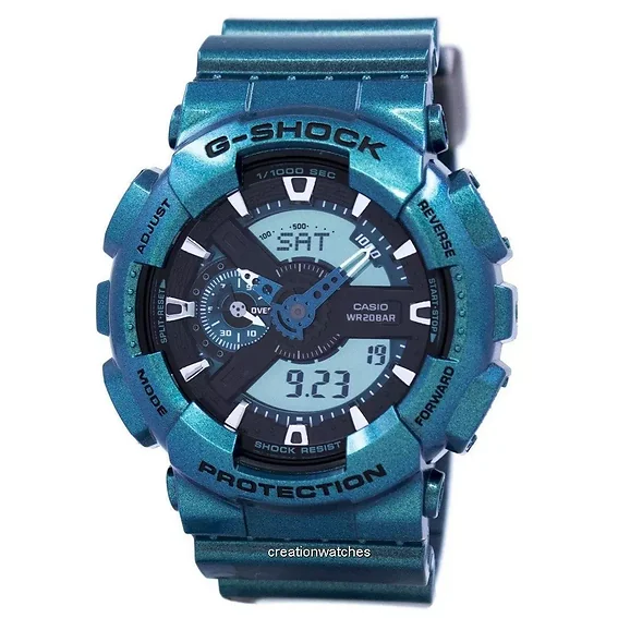Casio G-Shock Shock Resistant World Time Analog Digital GA-110NM-3A GA110NM-3A Men's Watch