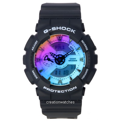 Casio G-Shock สีรุ้ง อนาล็อก ดิจิตอล ควอตซ์ GA-110SR-1A GA110SR-1 200M นาฬิกาข้อมือผู้ชาย