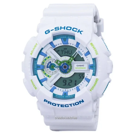 Casio G-Shock Sport Shock Resistant World Time Analog Digital GA-110WG-7A GA110WG-7A Men's Watch