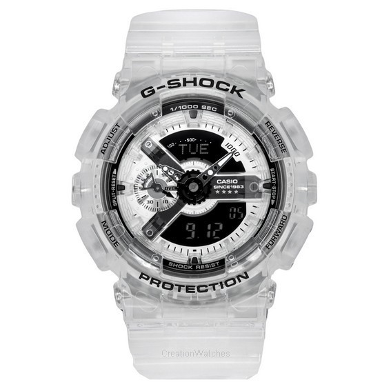 Zegarek męski Casio G-Shock Clear Remix 40th Anniversary edycja limitowana analogowo-cyfrowy kwarcowy GA-114RX-7A 200M