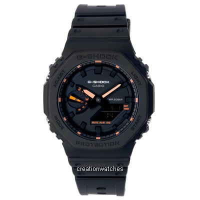 Casio G-Shock Neon Accent Analog Digital Quartz GA-2100-1A4 GA2100-1A4 200M Men's Watch