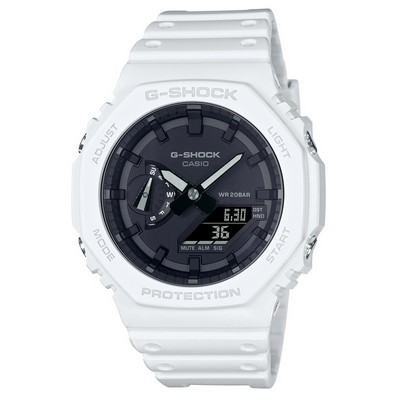 Relógio masculino Casio G-shock Carbon Core Guard analógico digital GA-2100-7A GA2100-7 200M