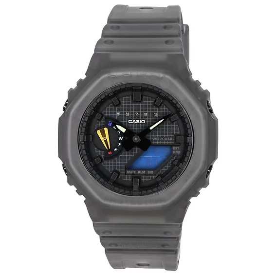 Casio G-Shock FUTUR Collaboration Analog Digital Skeleton Grey Quartz GA-2100FT-8A 200M Men's Watch