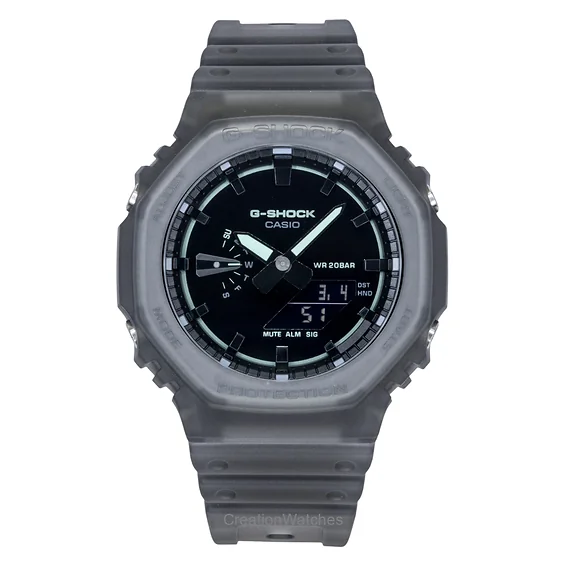 Casio G-Shock Analog Digital Resin Strap Black Dial Quartz GA-2100K-1A 200M Men's Watch