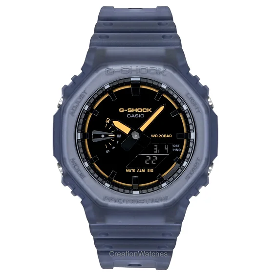 Casio G-Shock Analog Digital Resin Strap Black Dial Quartz GA-2100K-2A 200M Men's Watch