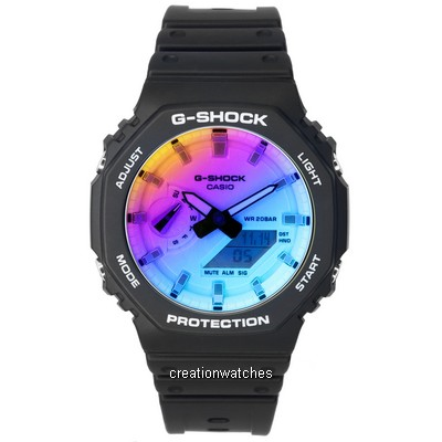 Casio G-Shock Iridescent Color Analog Digital Quartz GA-2100SR-1A GA2100SR-1 200M Unisex Watch