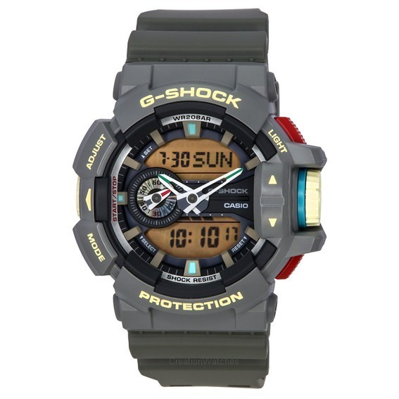 卡西歐 G-Shock 模擬數字復古時尚復古系列石英 GA-400PC-8A 200M 男士手錶
