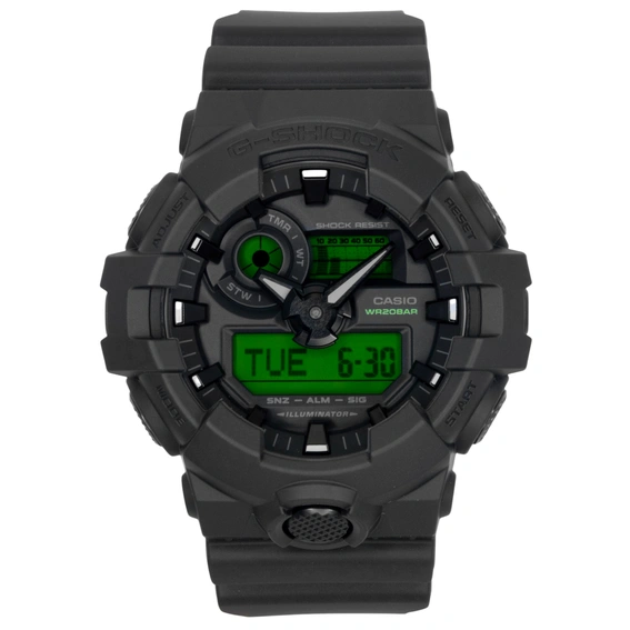 Casio G-Shock Analog Digital Black Dial Resin Quartz GA-700BEG-1A 200M Men's Watch
