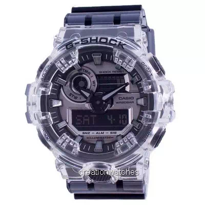 Casio G-Shock Special Color Analógico Digital Clear Skeleton Diver GA-700SK-1A GA700SK-1A 200M Relógio Masculino
