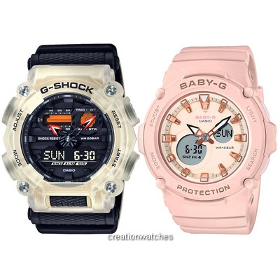 Casio Analog Digital Quartz Couple's Watch Combo Set - GA-900TS-4A And BGA-275-4A