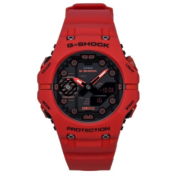 Đồng hồ đeo tay nam Casio G-Shock Analog Digital Resin mặt số màu đen Quartz GA-B001-4A 200M