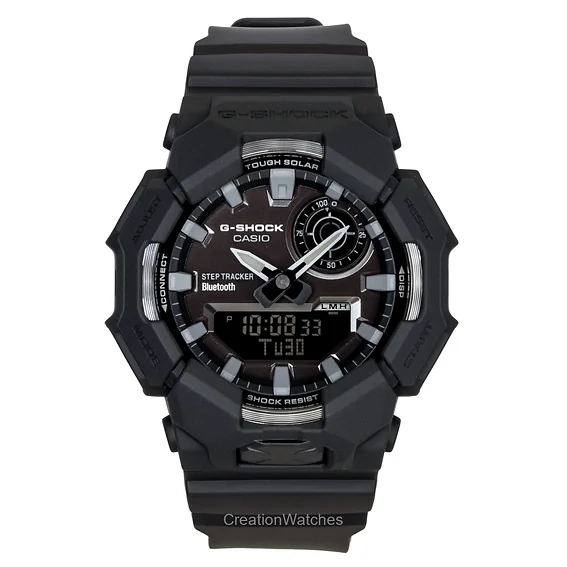 Casio G-Shock Analog Digital Smartphone Link Bio-Based Resin Black Dial Solar GA-B010-1A1 200M Men's Watch