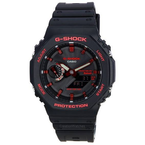 Relógio masculino Casio G-Shock Analog Digital X Ignite Red Series Solar GA-B2100BNR-1A GAB2100BNR-1 200M