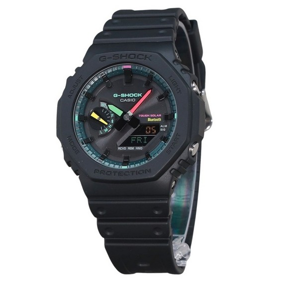 Casio G-Shock Analog Digital Smartphone Link Multi Fluorescent Accents Series Tough Solar GA-B2100MF-1A 200M Men's Watch