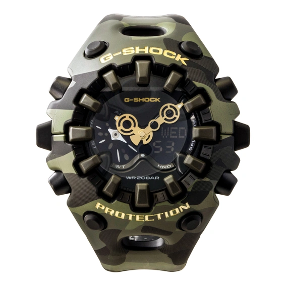 Casio G-Shock Analog Digital Resin Strap Black Dial Quartz GA-V01CMG-3A 200M Men's Watch