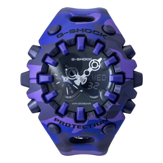Casio G-Shock Analog Digital Resin Strap Black Dial Quartz GA-V01CMG-6A 200M Men's Watch