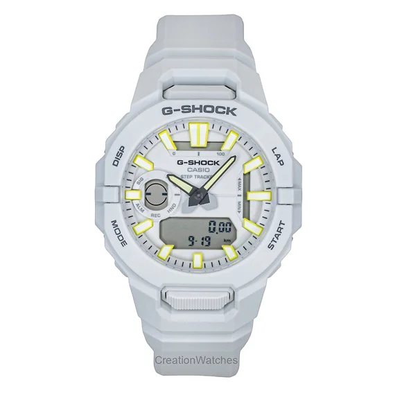 Casio G-Shock G-Squad Analog Digital Smartphone Link Resin Strap White Dial Quartz GBA-950-7A 200M Men's Watch