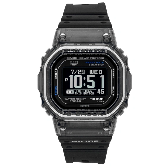 Casio G-Shock G-Lide Smartphone Link Digital Bio-Based Resin Strap Solar GBX-H5600-1 200M Men's Watch