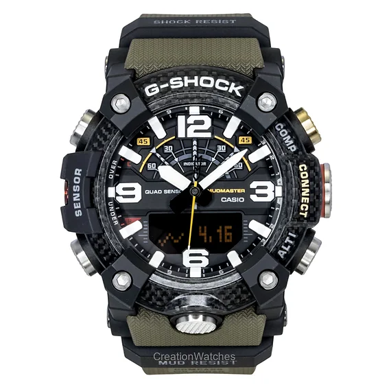 Casio G-Shock Master of G-Land Mudmaster Analog Digital Smartphone Link Black Dial Quartz GG-B100X-1A3 200M Men's Watch