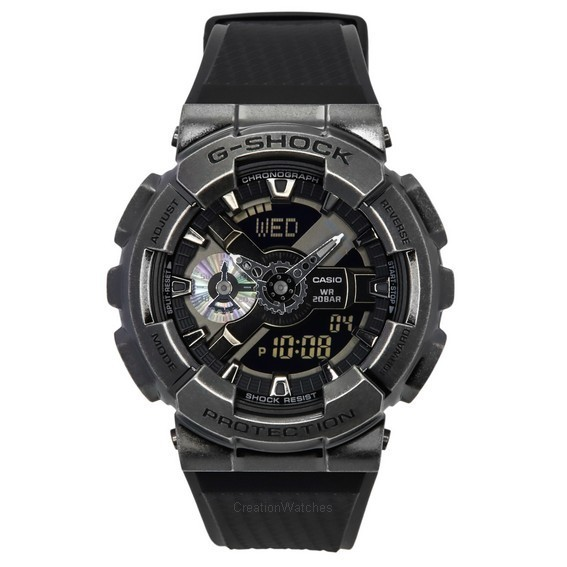 Montre pour homme Casio G-Shock analogique numérique avec bracelet en résine et cadran gris GM-110VB-1A 200M