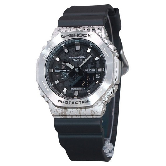 卡西欧 G-Shock 模拟数字 Grunge 迷彩系列灰色表盘石英 GM-2100GC-1A 200M 男式手表