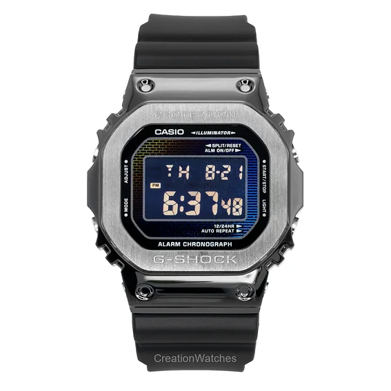 Casio G-Shock G-Steel Digital Bio-Based Resin Strap Quartz GM-5600BRW-1 200M Men's Watch