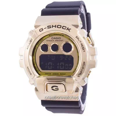 Casio G-Shock Gold Tone Resin GM-6900G-9 GM6900G-9 200M Relógio Masculino