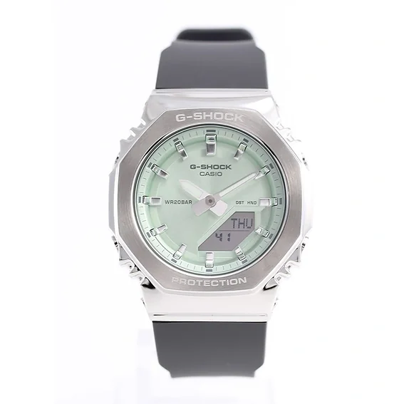 Casio G-Shock Analog Digital Bio-Based Resin Strap Light Green Dial Quartz GM-S2110-3A 200M Women's Watch