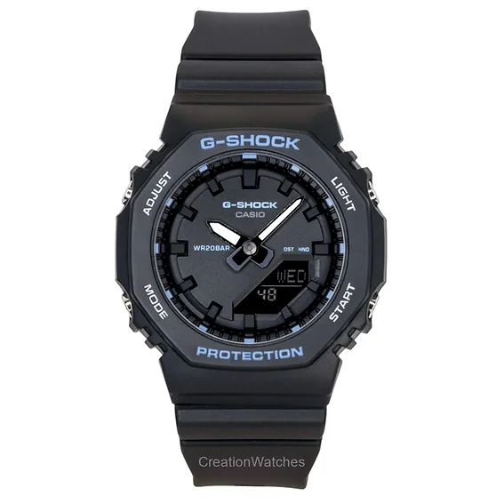 Casio G-Shock Analog Digital Bio-Based Resin Strap Black Dial Quartz GMA-P2100BA-1A 200M Women's Watch