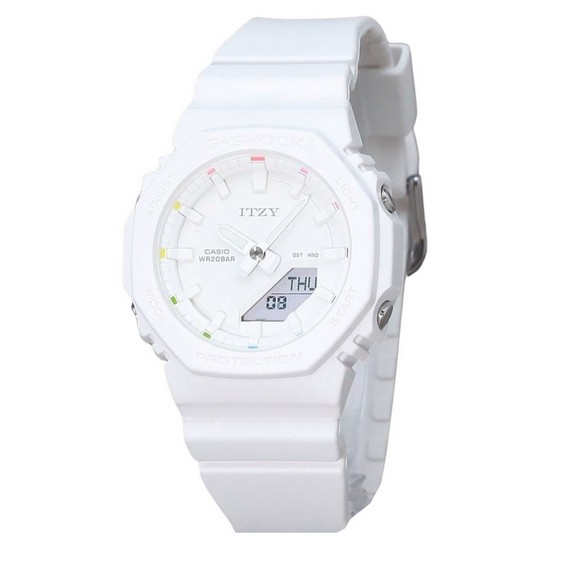 Casio G-Shock Analog Digital ITZY Collaboration White Dial Quartz GMA-P2100IT-7A 200M Women's Watch
