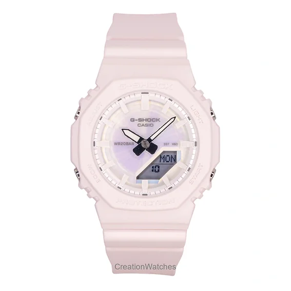 Casio G-Shock Analog Digital Resin Strap Polarized Pink Dial Quartz GMA-P2100PC-4A 200M Women's Watch