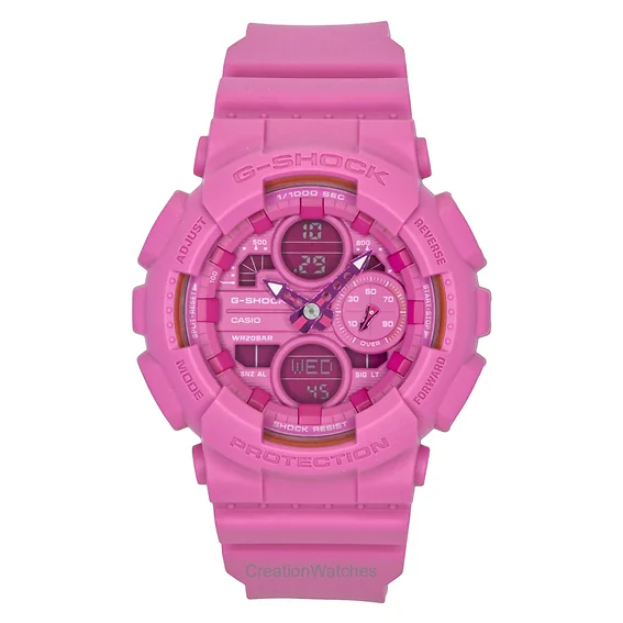 Casio G-Shock Pink Ribbon Bio-Based Resin Strap Analog Digital Pink Dial Quartz GMA-S145PK-4A 200M Women's Watch
