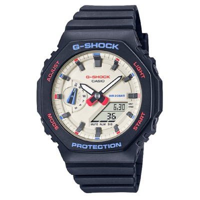 Relógio Casio G-Shock Tricolor Design Analógico Digital Quartzo GMA-S2100WT-1A GMAS2100WT-1 200M Relógio Feminino