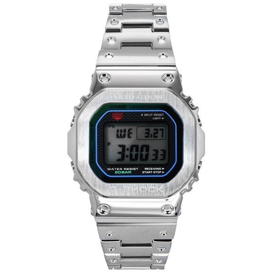 Casio G-Shock 全金屬數位智慧型手機連結藍牙太陽能 GMW-B5000PC-1 200M 男士手錶